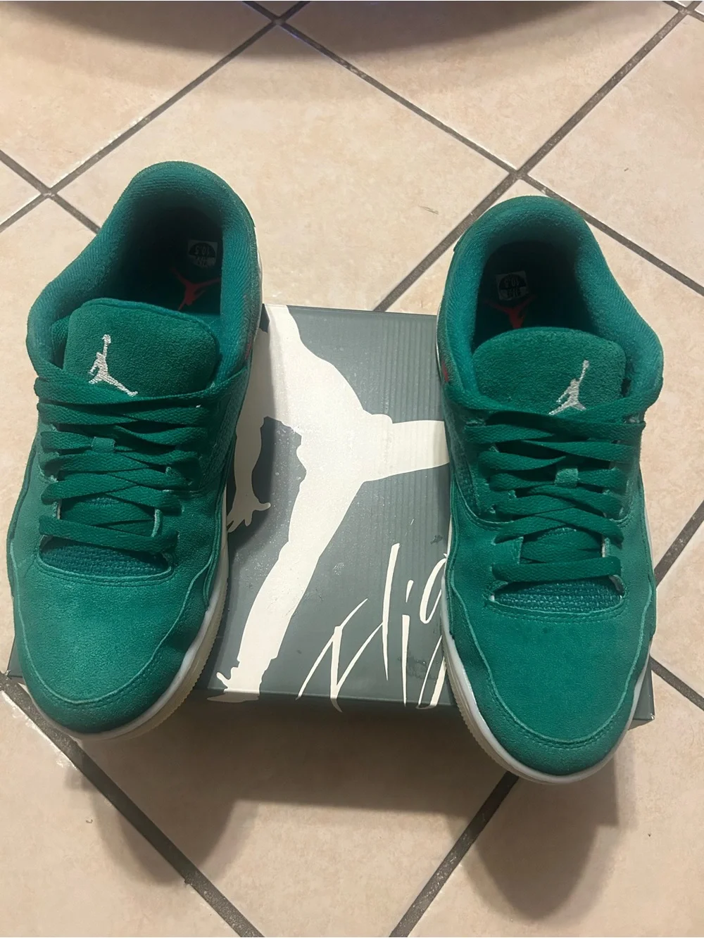 Jordan Flight Court Green Malachite Men’s Size 10.5 With Box